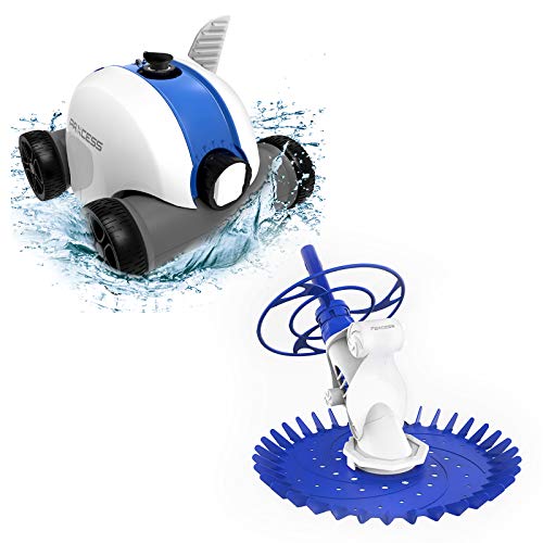 PAXCESS 5000mAh Cordless Pool Cleaner& Suction Pool Cleaner