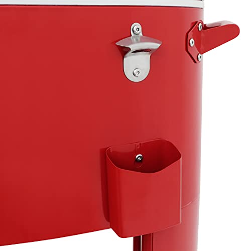 Permasteel PS-A207-RD Patio Cooler, Red
