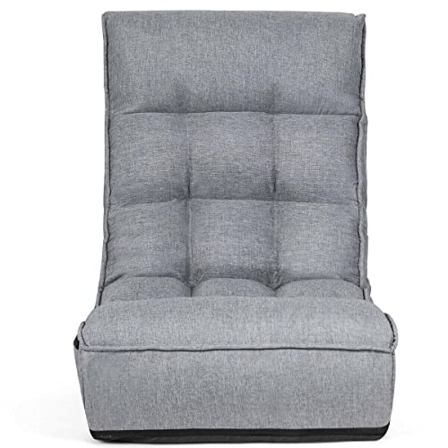 4-Position Floor Sofa, Gray Sectional Sofa Sofa Bed Futon Sofa Bed Couches for Living Room Sleeper Sofa Sofa Table Sofas for Living Room Living Room Sets Furniture Cool Stuff for Your Room