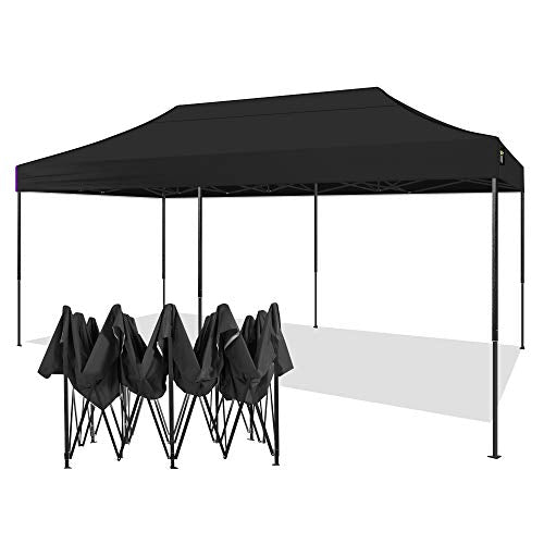 American Phoenix 10x20 Canopy Tent Pop Up Portable Instant Commercial Heavy Duty Outdoor Market Shelter (10'x20' (Black Frame), Black)