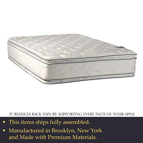 Nutan 12-Inch Medium Plush Double sided Pillowtop Innerspring Fully Assembled Mattress And 8