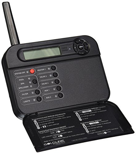 Hayward Goldline AQL2-TB-RF-PS-4 ProLogic Wireless Table Top Display, Black