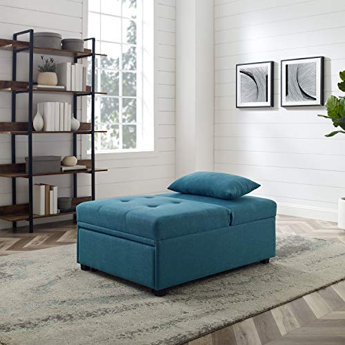 Powell Teal Adjustable Sofa Bed Marnie Chair