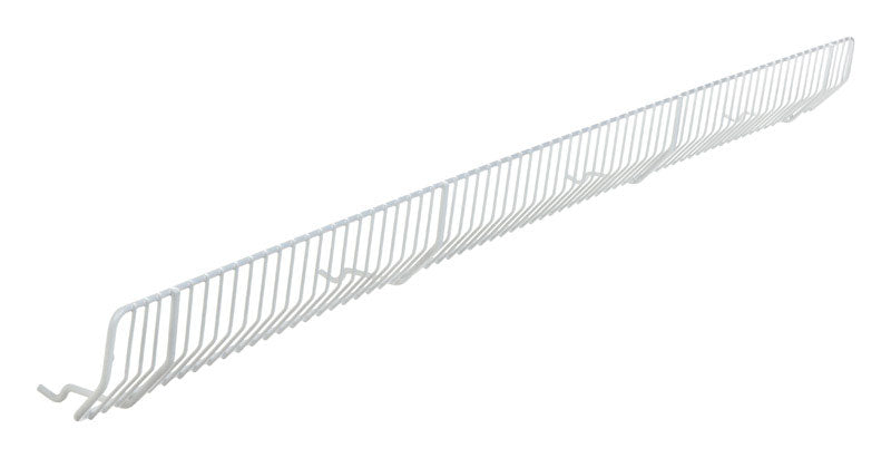 Lozier Wire Bin Front 3 In. H X 36 In. W White (Pack of 20)