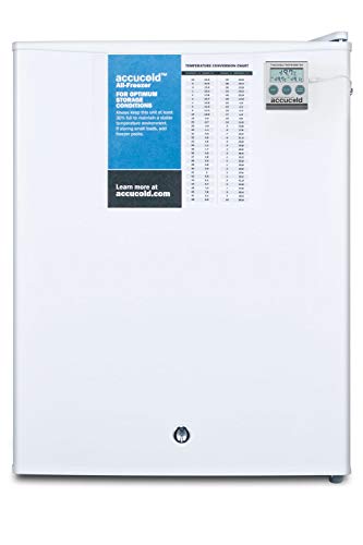 Summit Appliance FS30L7PLUS2 Compact Commercially Listed All-Freezer with Manual Defrost, Adjustable Thermostat, Removable Shelves, Flat Door Liner, NIST Calibrated Thermometer and Lock