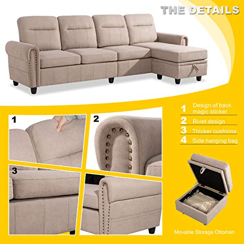 Shintenchi STC-MDHB Sofas, Khaki