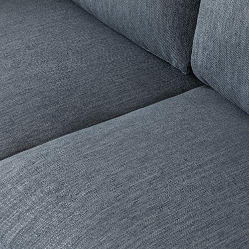 Christopher Knight Home Monture Sofas, Charcoal + Dark Walnut