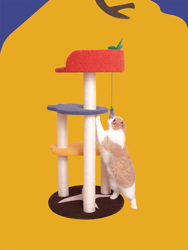 Vegetable Wood Cat Tree