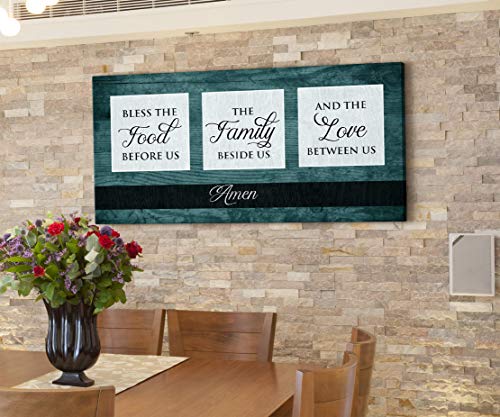 Bless The Food Before us, The Family Beside us, and The Love Between us, Amen Wall Art