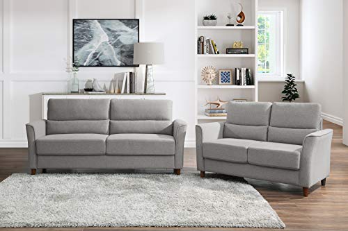 Lexicon Willow Living Room Loveseat, Gray