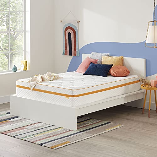 Simmons - Hybrid Gel Memory Foam Mattress - 12 Inch, Full Size, Plush Feel, Individually Wrapped Coils, Moisture Wicking Cover, CertiPur-US Certified, 100-Night Trial