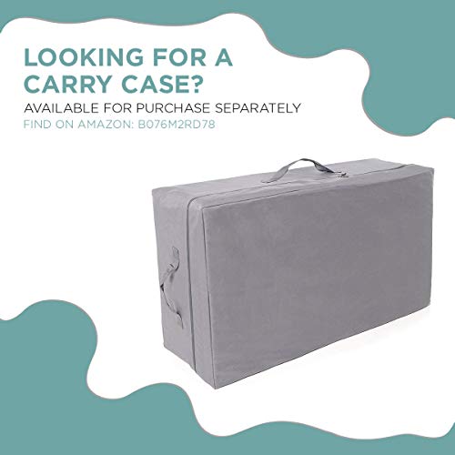 Milliard Tri Folding Memory Foam Mattress with Washable Cover Queen (78 inches x 58 inches x 6 inches)