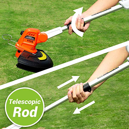 PAXCESS 5000mAh Cordless Pool Cleaner &12 inch Cordless String Trimmer