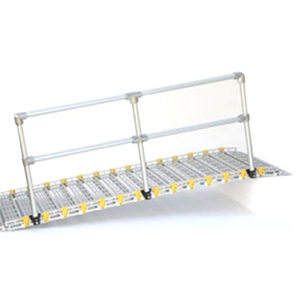 Roll-A-Ramp Anodized Aluminum Handrails with Straight Ends