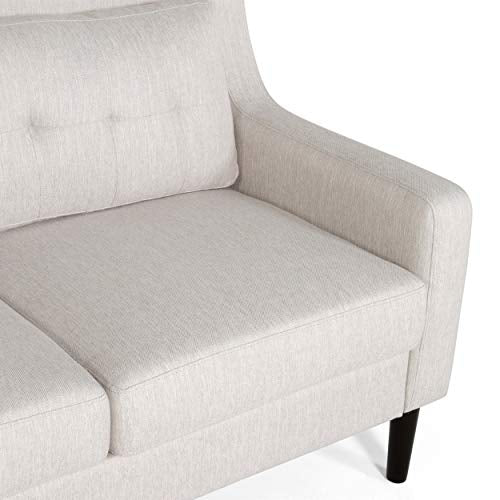 Christopher Knight Home Harva Love Seats, Beige, Dark Brown