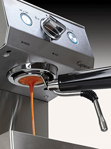 Capresso Cafe Pro Espresso Maker, 42 oz, Silver