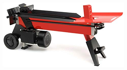 HomyDelight Log Splitter, 7-Ton Horizontal Electric Log Splitter with 2000W Motor and Wheels