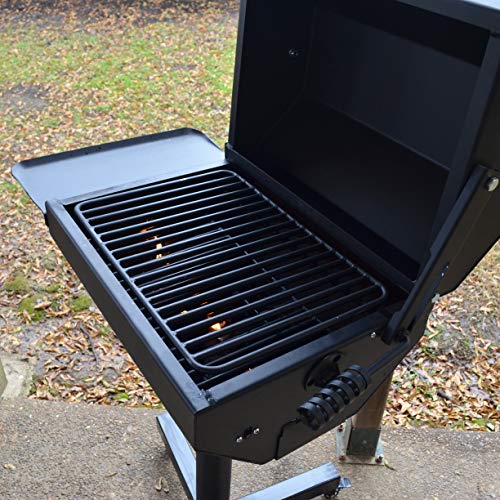 TITAN GREAT OUTDOORS Covered Park Grill with Shelf 390 Square in. Heavy Duty