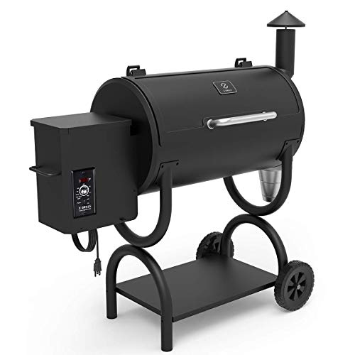 Z GRILLS Wood Pellet Grill BBQ Smoker 550 SQ.IN., 2020 Upgrade , 8-in-1(Grill), Pid Controller