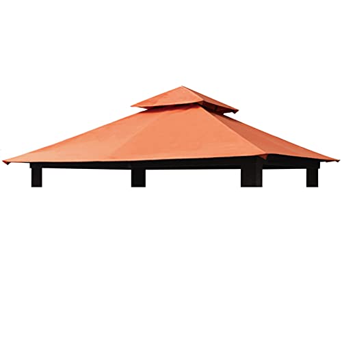 EliteShade 12x12 feet Sunbrella Titan Patio Outdoor Garden Backyard Gazebo Replacement Canopy Cover (Canopy Only) (Sunbrella Rust)