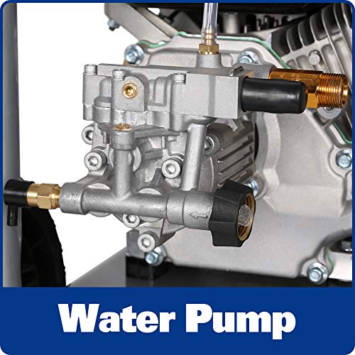 BILT HARD Pressure Washer Gas, 3300 PSI 2.6 GPM Power Washer, 212cc 6.5HP Engine, 5 Nozzles, 25ft Hose, EPA & CARB Compliant