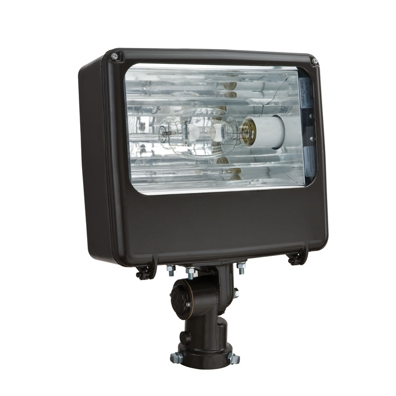 Lithonia Lighting  Switch  Metal Halide  Bronze  Outdoor Floodlight  Plug-In