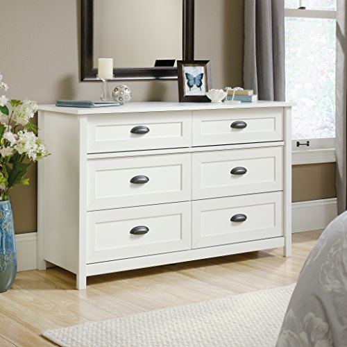 Sauder County Line Dresser, Soft White finish