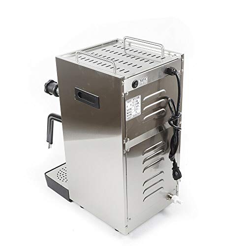 Eapmic Machine 110V Steam Milk Bubble Machine Stainless Steel Large EspresEapmic Machine with Led Display Coffee Maker Machine with Foaming Milk Frother 2500W