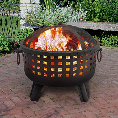 Landmann 26364 23-1/2-Inch Savannah Garden Light Fire Pit, Black