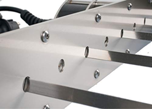 Keep on Turning 10 Skewer Kabob Kebab Shish Automatic Rotating Rotisserie Grill Rack Attachment Stainless Steel incl. 10 Skewers