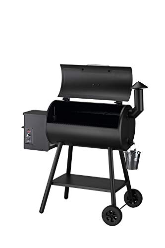 Z GRILLS ZPG-5502H 2020 Upgrade Wood Pellet Grill & Smoker, 8 in 1 BBQ Grill Auto Temperature Control, 553 sq in Black