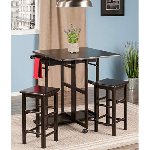 Winsome Suzanne 3-PC Set Space Saver Kitchen, Coffee Finish