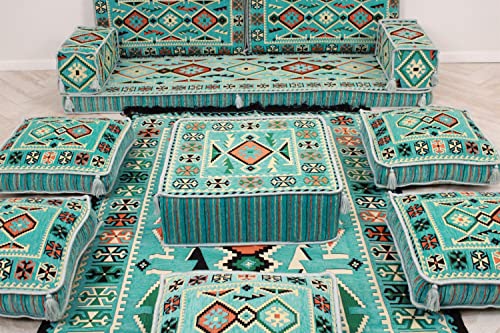 arabian floor sofa,floor cushions,arabic floor seating,arabic cushions,oriental seating,furniture,arabic majlis sofa,arabic jalsa,arabic couch - MA 40 (Full Set With Standart FOAM)