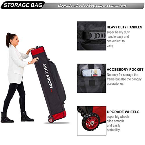 ABCCANOPY Patio Pop Up Canopy Tent with Curtain 10x15 Event-Series (White)