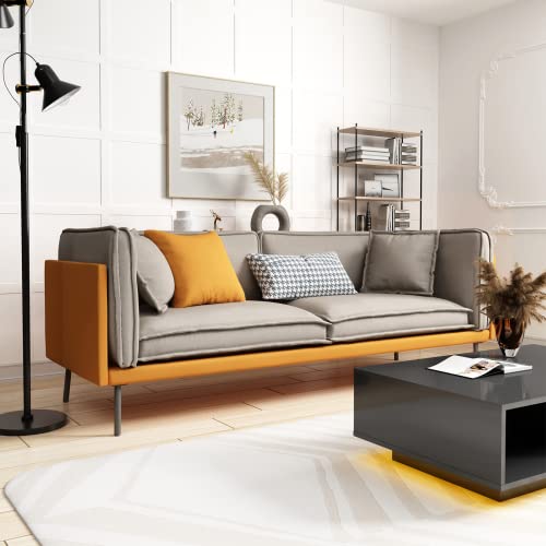 Loveseat Sofa Couch, Leather Couch Sofa, Small Sofa Couches Furniture for Small Spaces,for Bedroom for Living Room, Faux Leather Sofa for Small Living Room