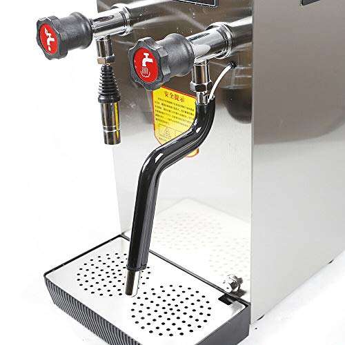 Eapmic Machine 110V Steam Milk Bubble Machine Stainless Steel Large EspresEapmic Machine with Led Display Coffee Maker Machine with Foaming Milk Frother 2500W