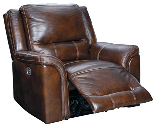Signature Design by Ashley Catanzaro Power Recliner Adjustable Headrest Mahogany