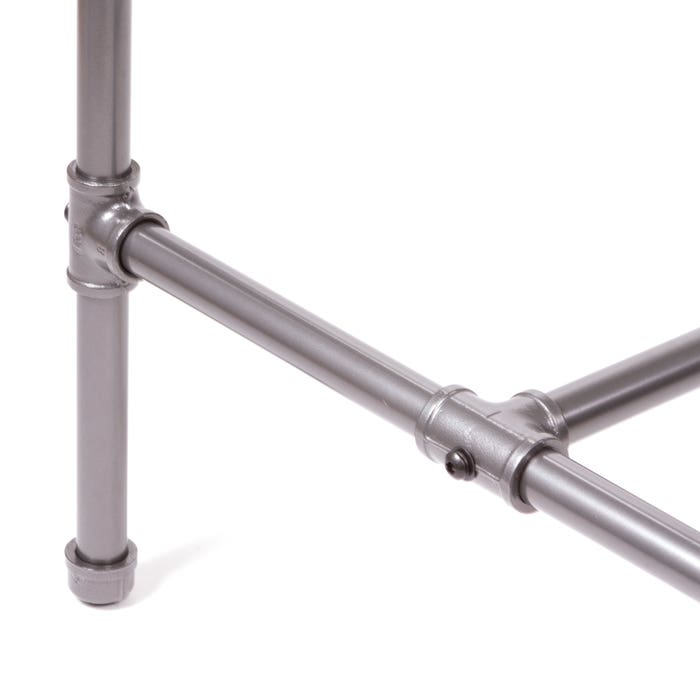 Econoco Pipeline Large Nesting Table-Dark Brown Top