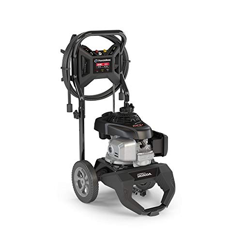 PowerBoss 3000 MAX PSI at 2.0 GPM Gas Pressure Washer with 25-Foot Hose, and 4 Quick-Connect Nozzles, Powered by Honda
