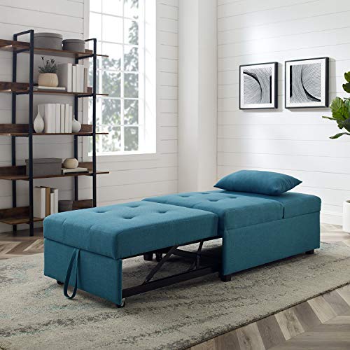 Powell Teal Adjustable Sofa Bed Marnie Chair