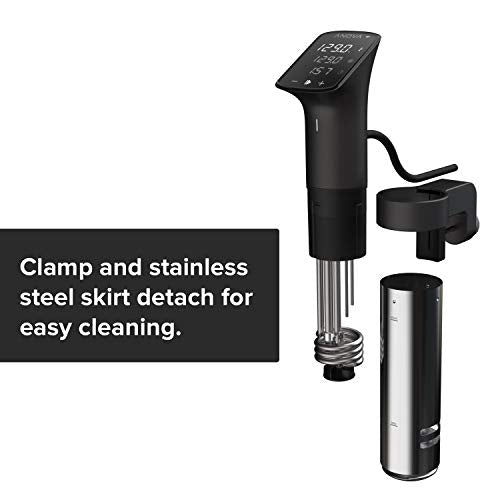 Anova Culinary Sous Vide Precision Cooker Pro, 1200 Watts, Black and Silver