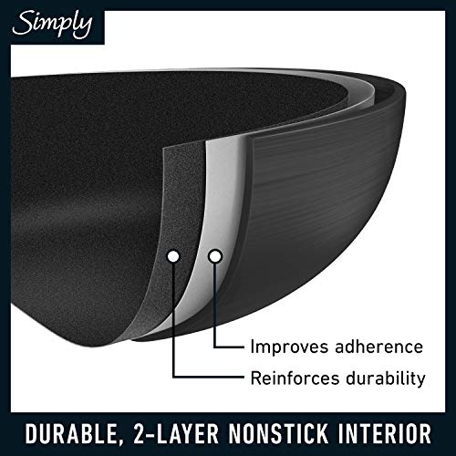 Calphalon Simply Pots and Pans Set, 10 Piece Cookware Set, Nonstick