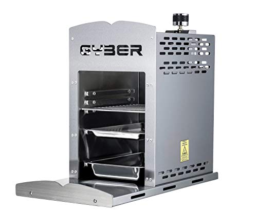 GYBER Anvil-Pro Solid 304 Stainless Steel Propane Grill, Portable Outdoor Steak Grill for Multiple Foods