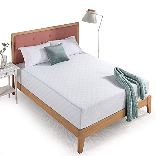 Zinus 12 Inch Gel-Infused Green Tea Memory Foam Mattress / Cooling Gel Foam / Pressure Relieving / CertiPUR-US Certified / Bed-in-a-Box, Queen