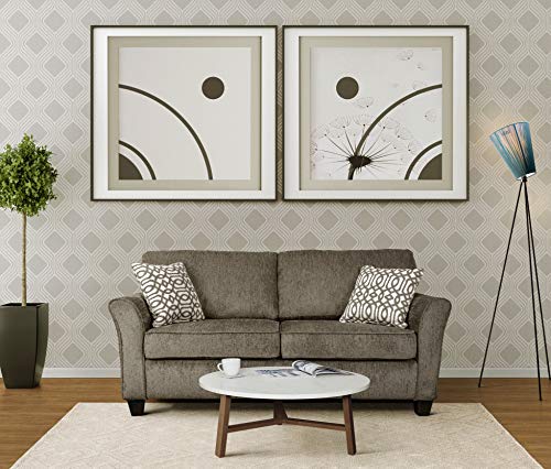 Lexicon Mineola Chenille Flared Loveseat, 75.5