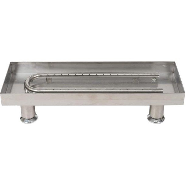 Dagan Stainless Steel Burner Pan with U-Burner