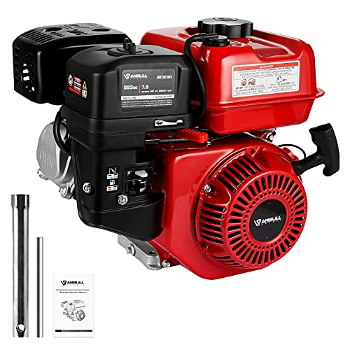Anbull 7.5 HP 223cc Recoil Start Gas Engine Horizontal Shaft 3/4