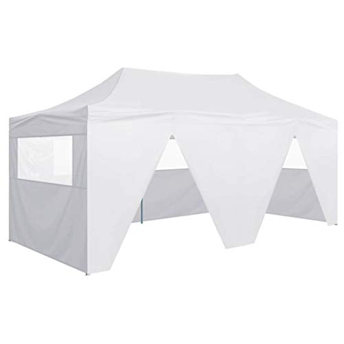 Professional Folding Party Tent with 4 Sidewalls，Outdoor Pergola Gazebo, Outdoor Patio Furniture,Garden Pergola Gazebo, for Grill, BBQ, Deck, Beach