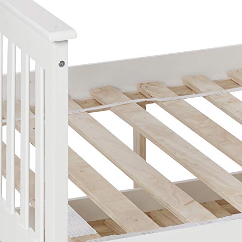 Donco Kids 122-3-TFW-503-W Mission Bunk Bed withTrundle Twin/Full/Twin White