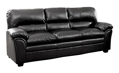 Homelegance Talon Contemporary Sofa Bonded Leather, Black